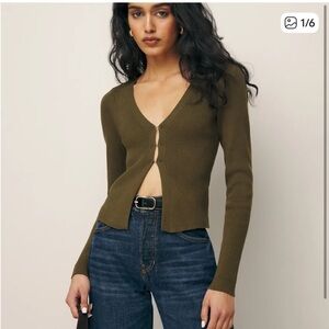 NWOT Reformation Open Front Sweater